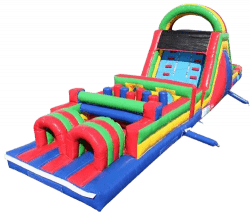 45ft Obstacle Course Dual Slide