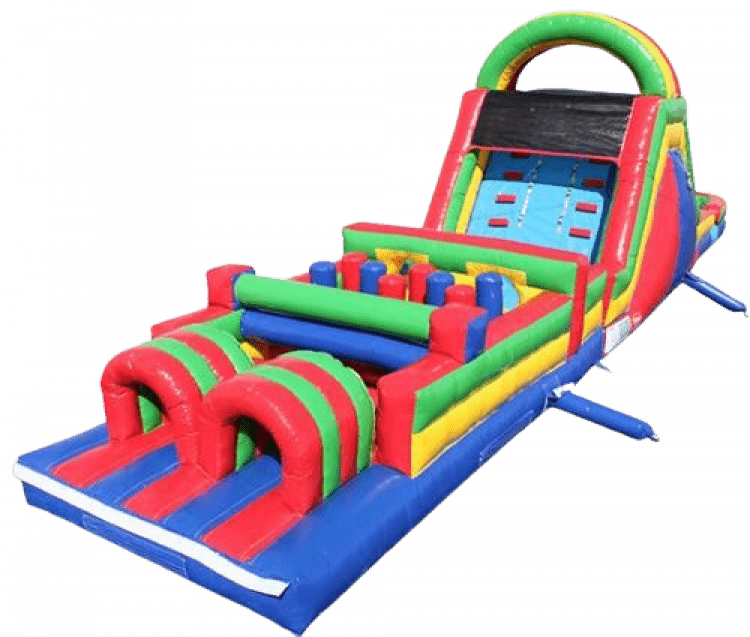 45ft Obstacle Course Dual Slide