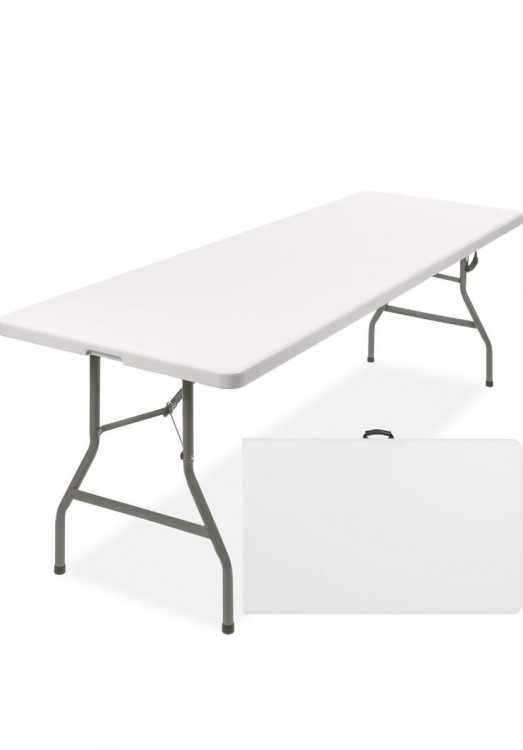 8ft White Folding Table