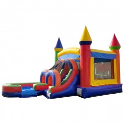 inflatable bounce house water slide kids rainbow2 1722834242 Colorful Castle Combo