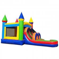 inflatable bounce house water slide kids rainbow4 1722834243 Colorful Castle Combo