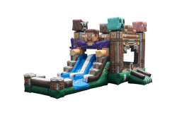 Minecraft Dual Lane Combo Slide Wet