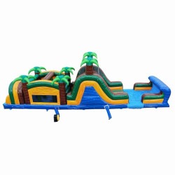 45'L Palm Tree Obstacle Course Dual Lane