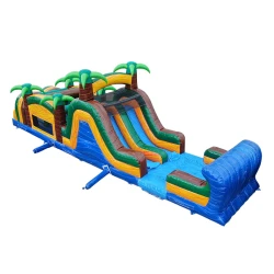 OB 4104 02 low 1777403897 2 45'L Palm Tree Obstacle Course Dual Lane